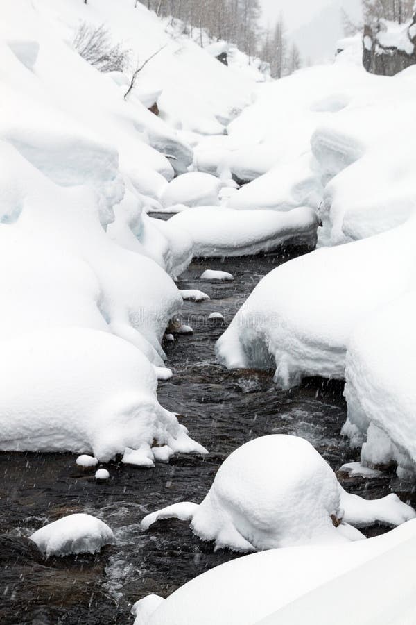 Mountain winter landscape