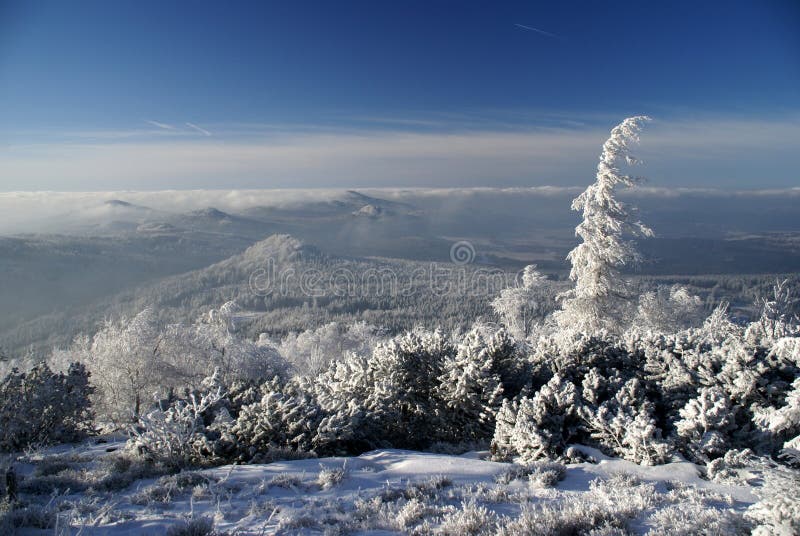 Mountain winter landscape