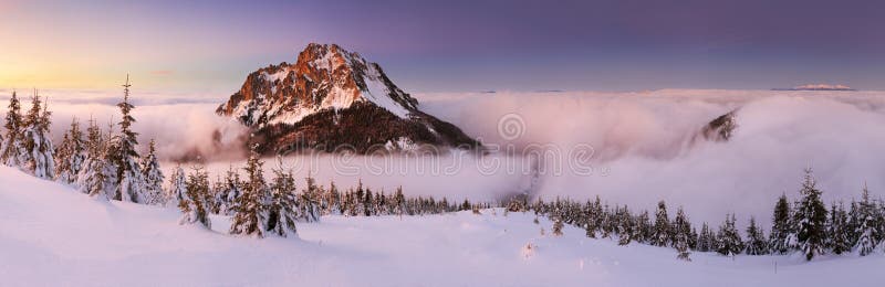 Mountain at winter in Slovakia