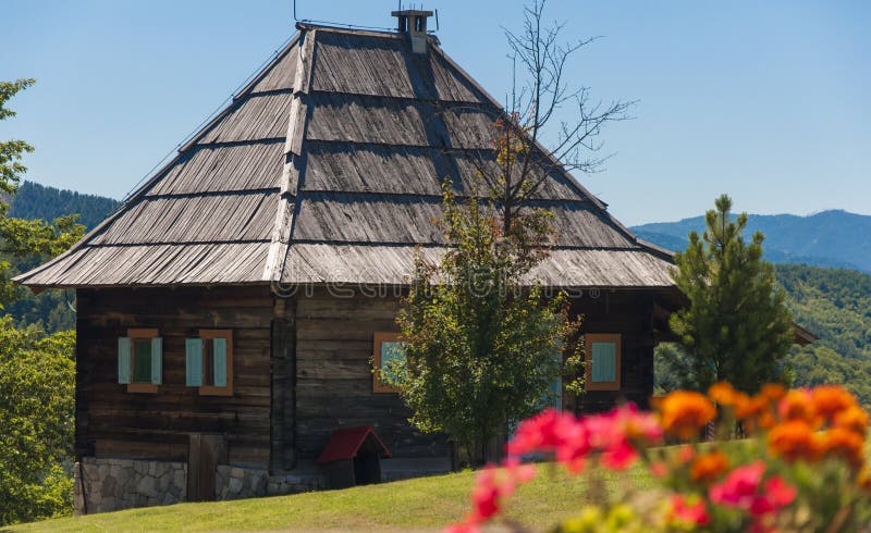 Mountain wooden house