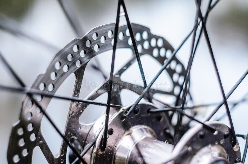 Mountainbike Front Hub fotografering för bildbyråer Mountainbike Front Hub fotografering för bildbyråer