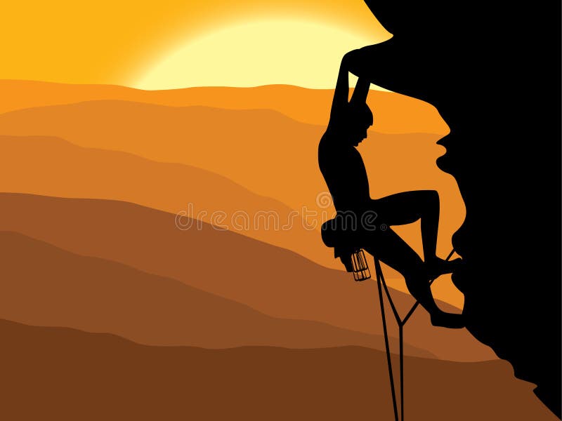 mountaineering royalty ilustracja mountaineering royalty ilustracja