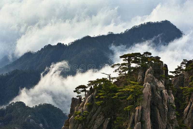 Mountains above the clouds