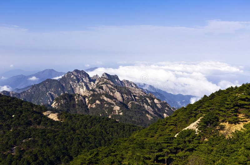 Mountains above the clouds