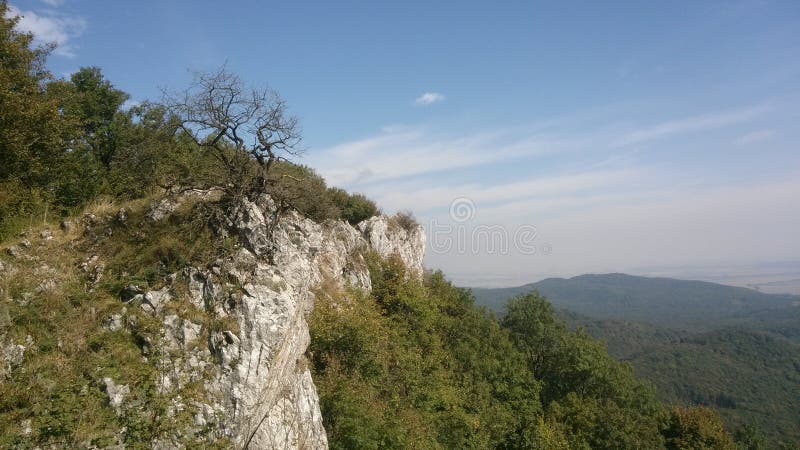 Mountains with blue sky in the West Slovakia