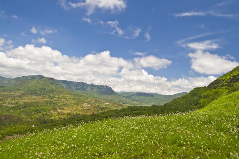 Mountains and clouds