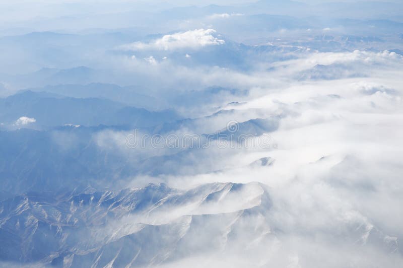 Mountains and clouds