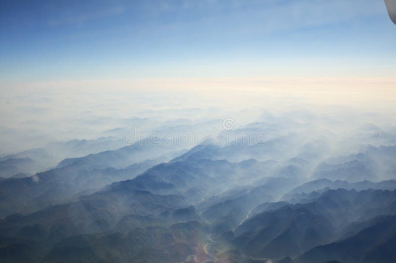 Mountains and clouds