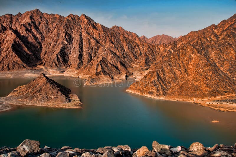 Mountains in the Dubai Desert Stock Photo Image of dubai, mountains 10379760