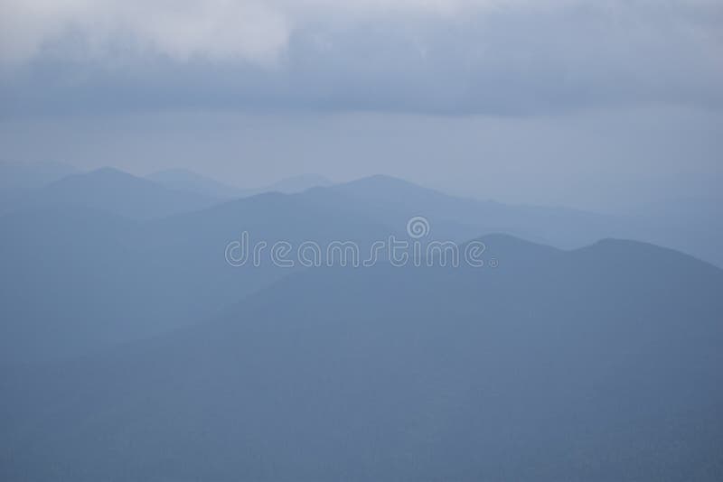 Mountains Fog Forests Valleys Carpathians Mountains Covered With