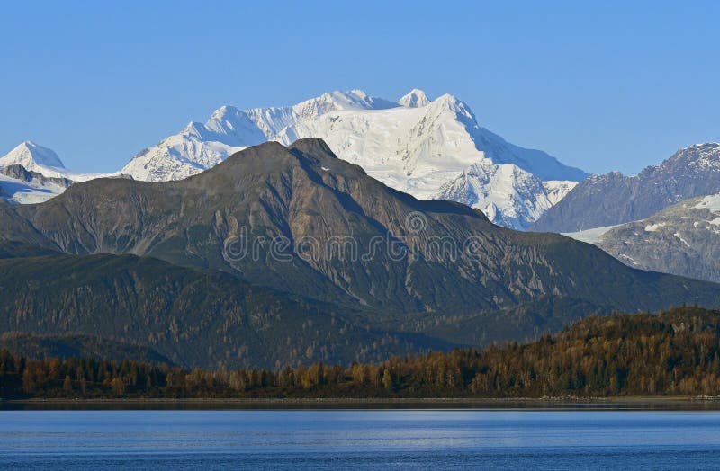 Mountains in Glacier Bay,Alaska,USA royalty free stock image Mountains in Glacier Bay,Alaska,USA royalty free stock image