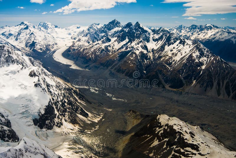 Mountains and Glacier New Zealand