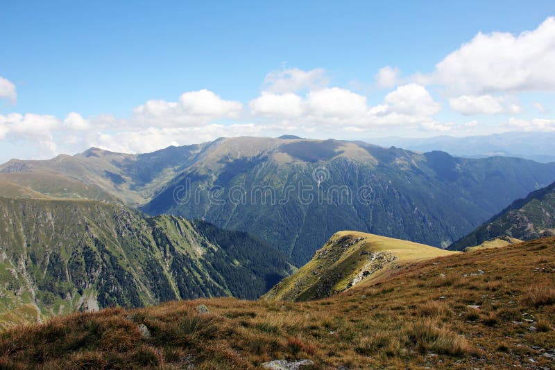 Amazing landscape in the mountains - in Fagaras Mountains. Rea trail stock images, royalty-free photos and pictures