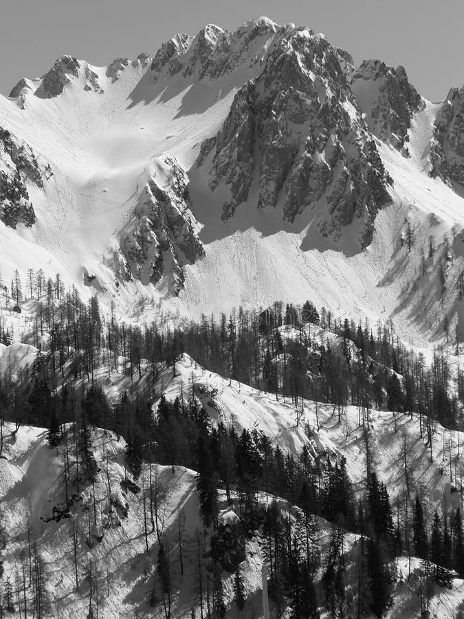 Mountains landscape in winter