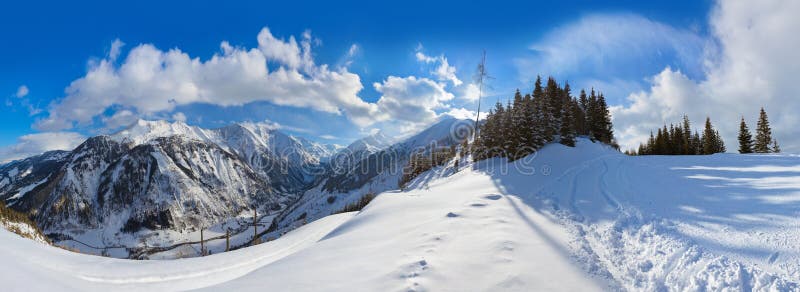 Mountains ski resort Kaprun Austria