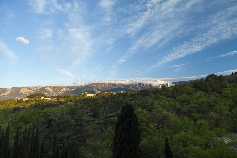 Mountains at sunrise