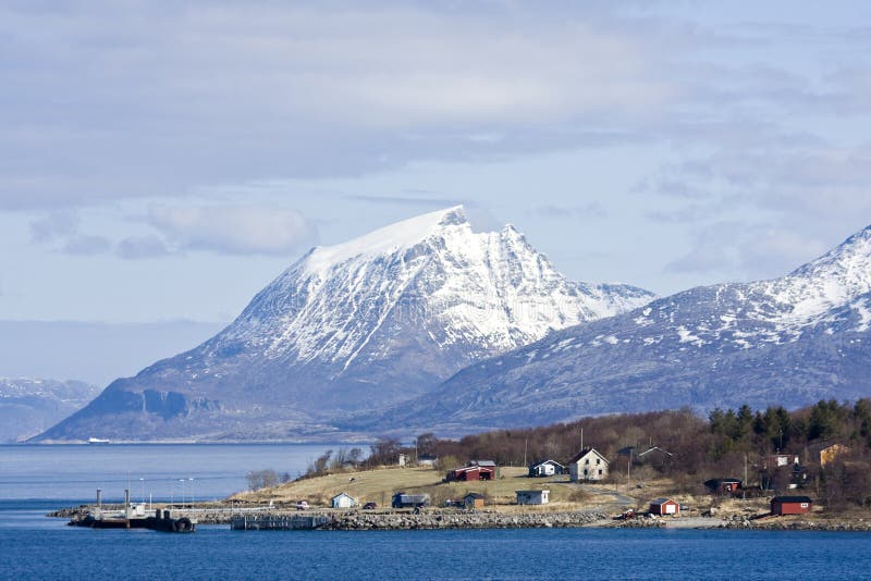 Mountains and village