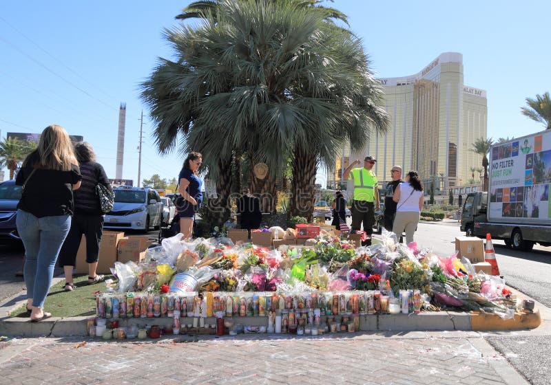 Mourning in Las Vegas after Mass Shooting 2017 royalty free stock image Mourning in Las Vegas after Mass Shooting 2017 royalty free stock image
