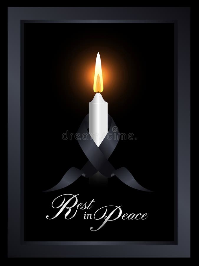 Vector Black Ribbon Mourning Sign Stock Illustrations – 896 Vector