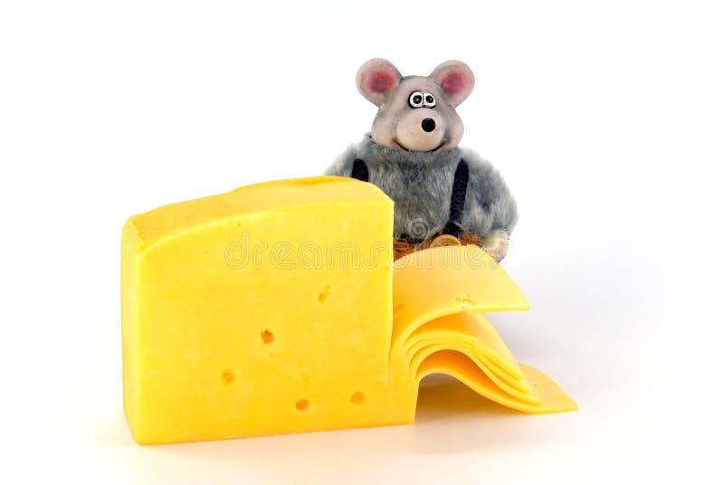 Mouse and cheese stock photo. Image of yellow, rodent 22091796