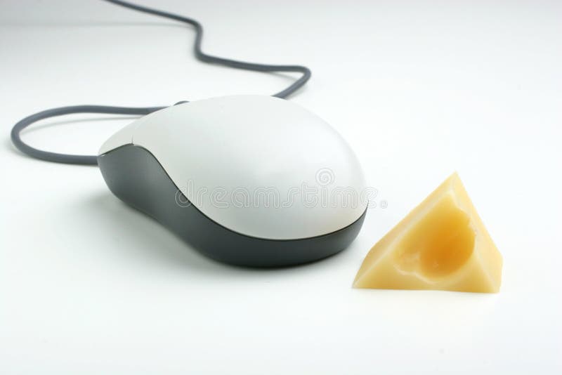 Mouse & Cheese on White