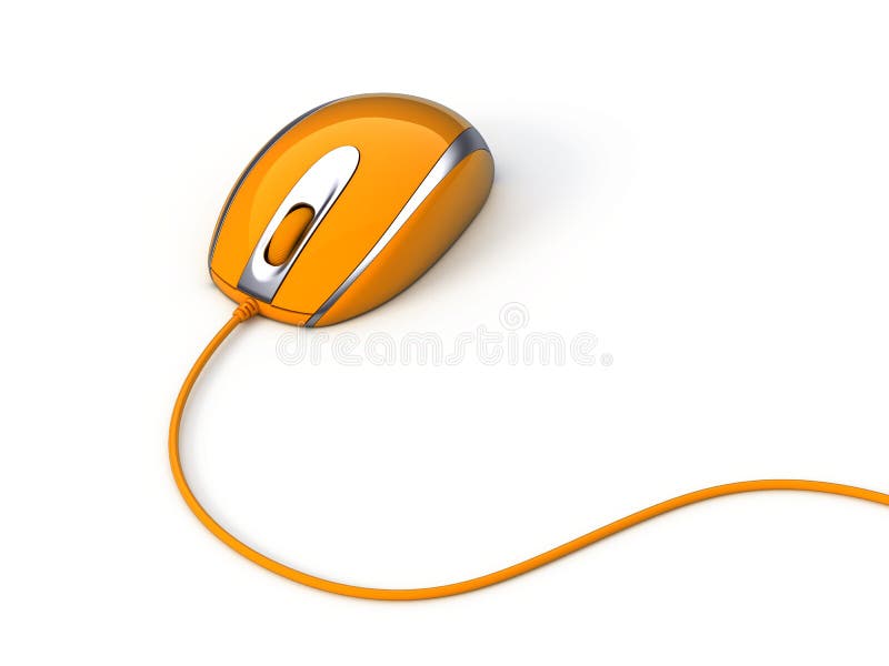 Mouse del calcolatore con cavo royalty illustrazione gratis Mouse del calcolatore con cavo royalty illustrazione gratis