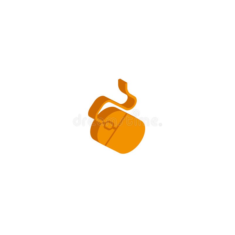 Mouse Icon on Square Black Internet Button Original Illustration royalty free illustration