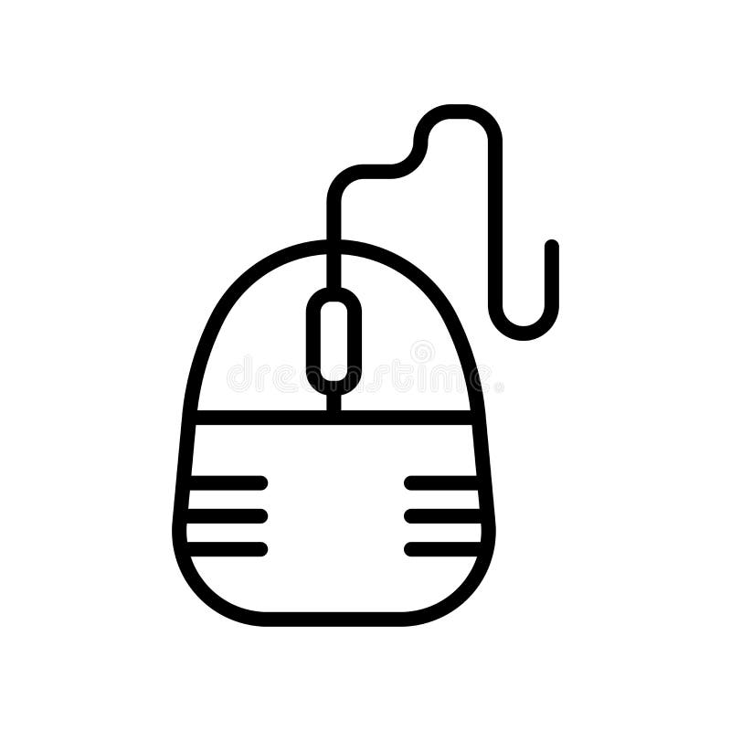 Mouse icon vector isolated on white background, Mouse sign , lin vector illustration Mouse icon vector isolated on white background, Mouse sign , lin vector illustration
