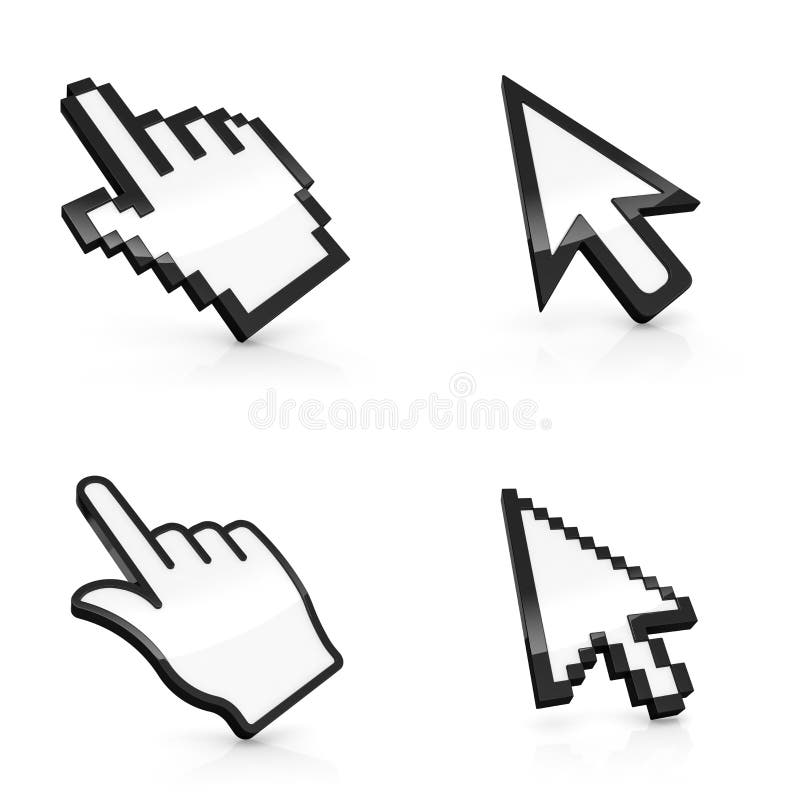 Mouse pointers stock illustration. Illustration of cursor - 26633869
