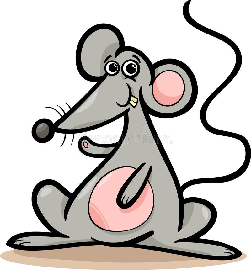 Mouse or Rat Animal Cartoon Illustration Stock Vector - Illustration of  mouse, teeth: 33368115