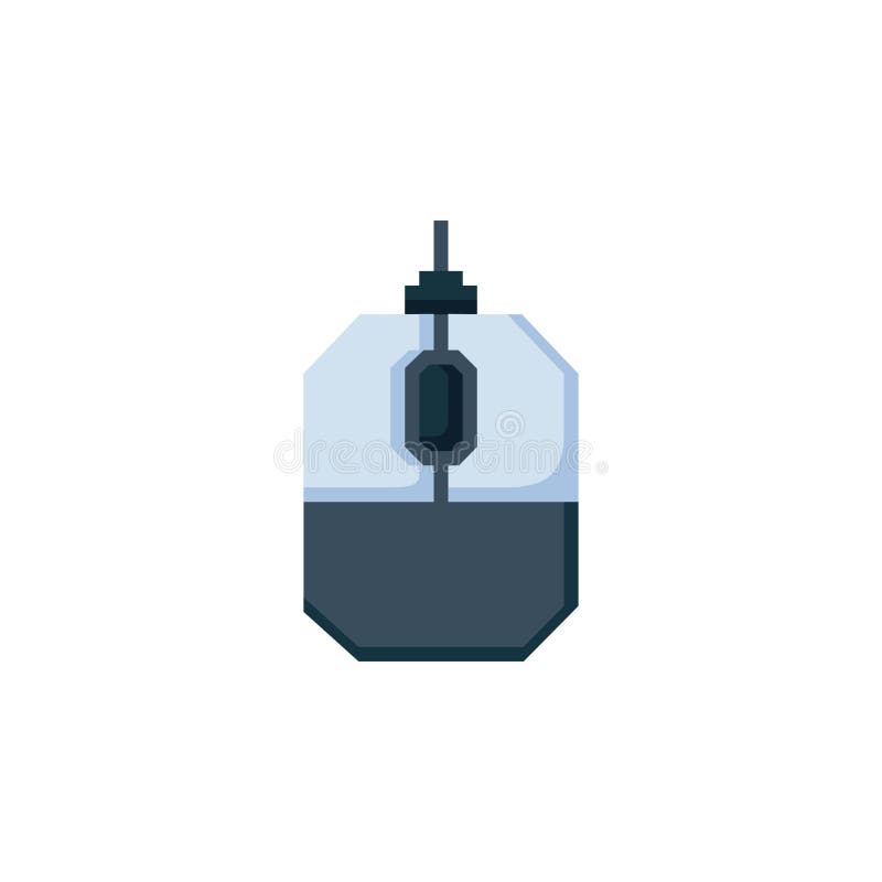 Mouse Vector Icon. Computer Component Icon Flat Style. Perfect Use for