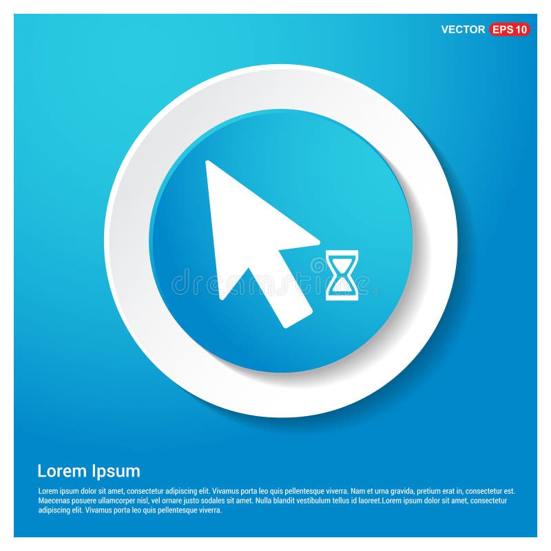 Cursor Loading Icon, Simple Black Style Stock Vector - Illustration of