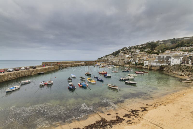 Mousehole Cornwall England UK Cornish Fishing Village Stock Image