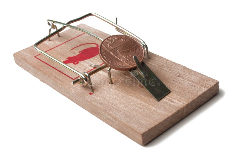 A mouse trap with free money. A mouse trap with free money