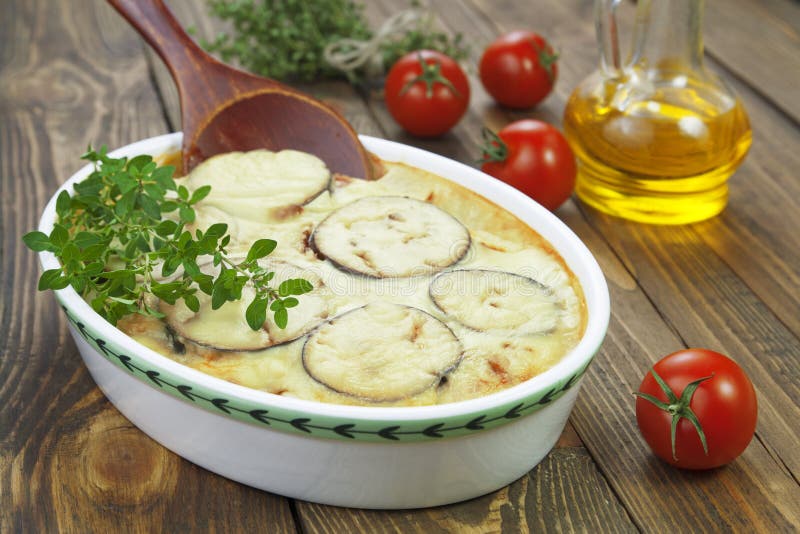 Moussaka stock image. Image of moussaka, eating, herbs 34608069
