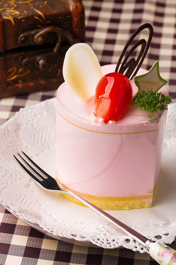 A mousse cake