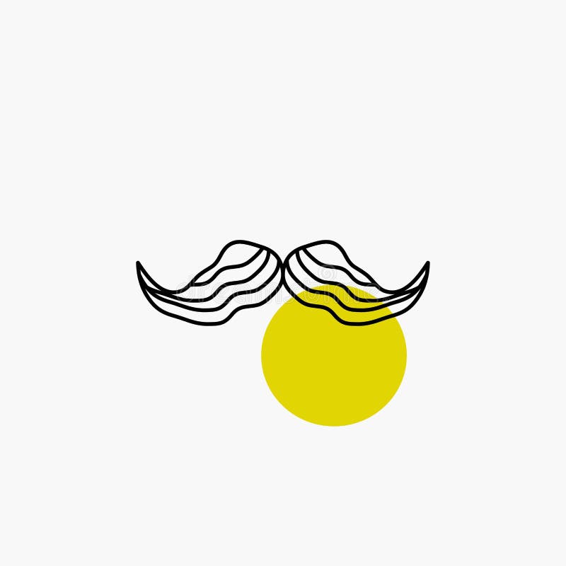Moustache, Hipster, Movember, Male, Men Line Icon Stock Vector ...