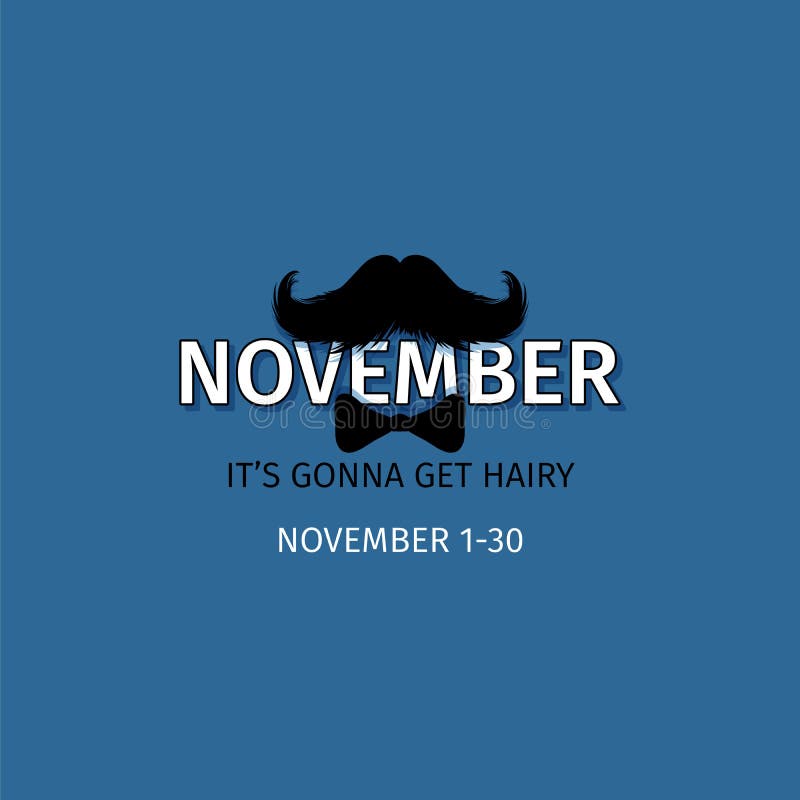 Moustaches Blog Post Template for November Challenge. Bloggers and Social Media. Black Mustache Silhouette. stock illustration