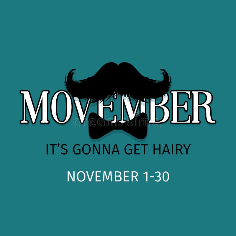 Moustaches Movember Blog Post Template for Bloggers and Social Media. Black Isolated Mustache Silhouette vector illustration