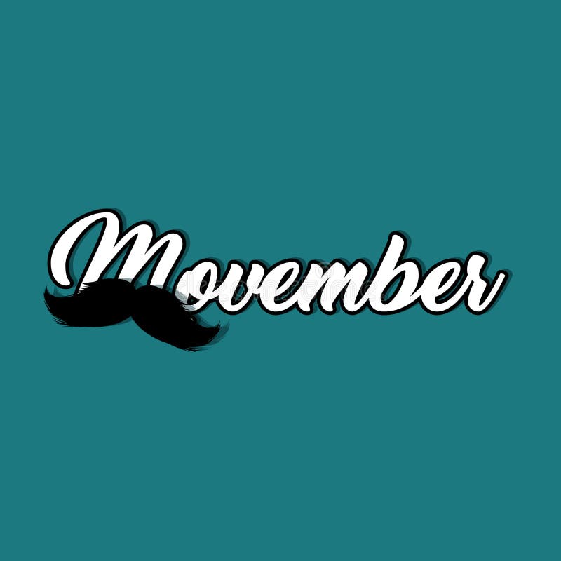 Moustaches Movember Blog Post Template for Bloggers and Social Media. Black Isolated Mustache Silhouette vector illustration
