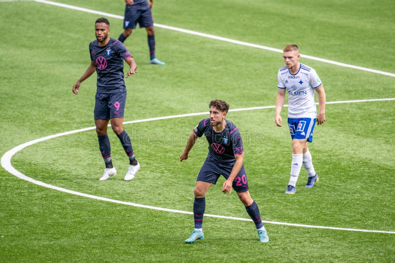 Norrkoping, Sweden - July 16, 2022: Moustafa Zeidan has had a dream start in his new club Malmo FF after moving from IK Sirius with a goal and an assist in his debut against IFK Norrkping and a goal and 2 assists in his home debut against his old club. Norrkoping, Sweden - July 16, 2022: Moustafa Zeidan has had a dream start in his new club Malmo FF after moving from IK Sirius with a goal and an assist in his debut against IFK Norrkping and a goal and 2 assists in his home debut against his old club.