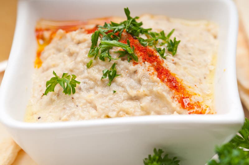 Moutabal Baba Ghanoush Eggplant Dip Stock Photo Image of cuisine