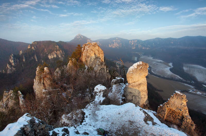 Moutain at autumn winter in Slovakia