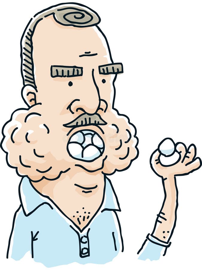 Mouth Full Of Golf Balls Stock Illustration Image 41194569