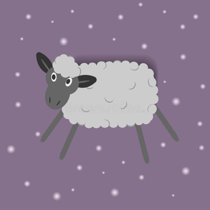 Moutons drôles de bande dessinée sur le fond rose illustration de vecteur Moutons drôles de bande dessinée sur le fond rose illustration de vecteur