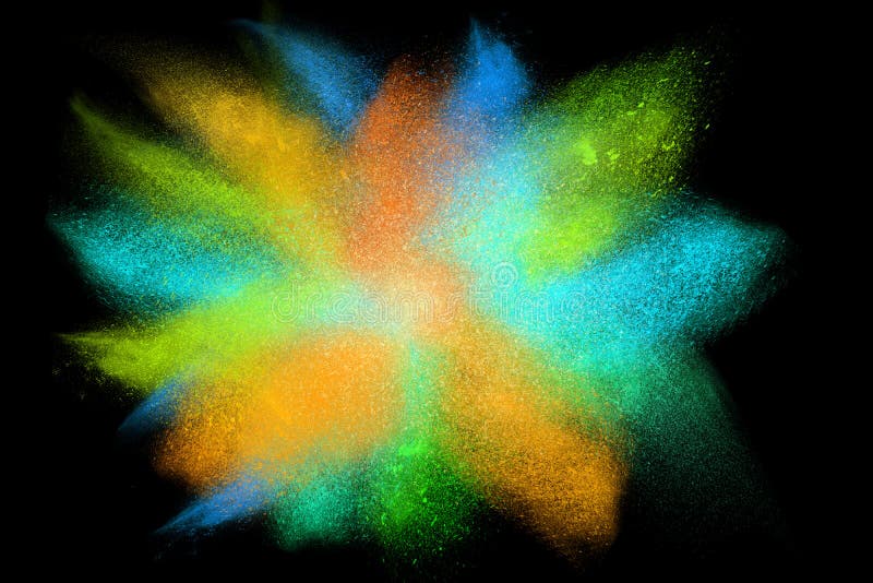Mouvement de gel de poudre colorée éclatant illustration libre de droits Mouvement de gel de poudre colorée éclatant illustration libre de droits