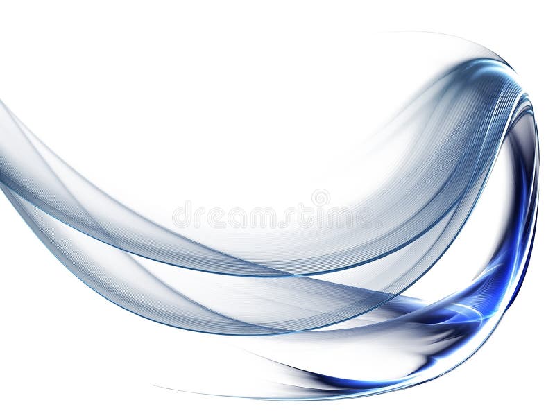Mouvement bleu dynamique et ondulé illustration stock