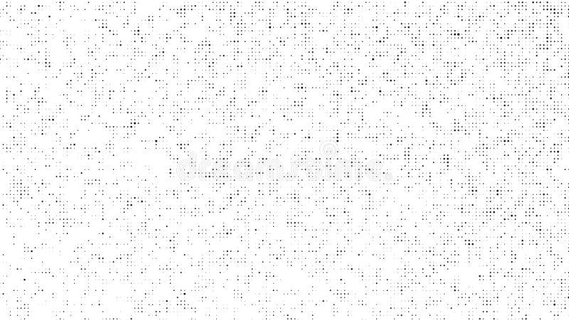 Mouvement pointill? noir de bruit sur le fond blanc illustration de vecteur