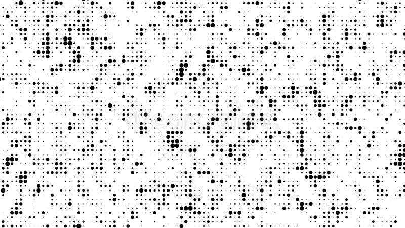 Mouvement pointill? noir de bruit sur le fond blanc illustration de vecteur