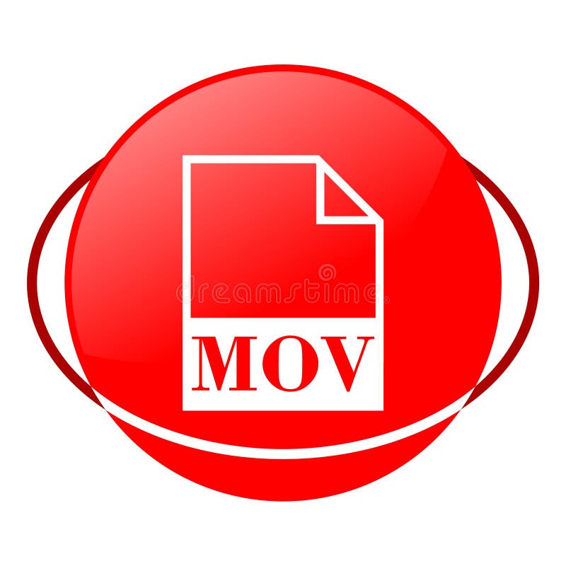 MOV Icon Vector stock vector. Illustration of front 104324794